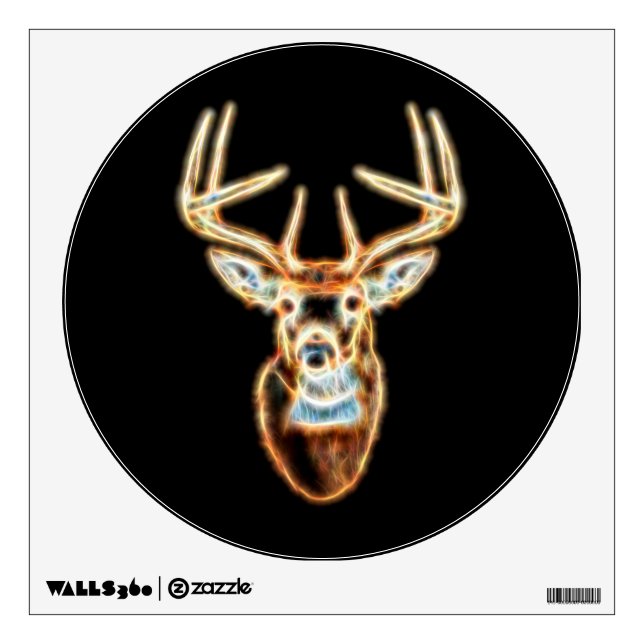 Deer Head pure Energy Spirit Wall Decal (Front)
