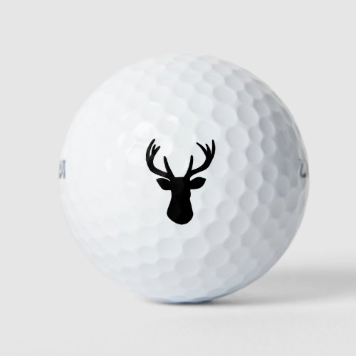 Deer Head Silhouette Golf Balls