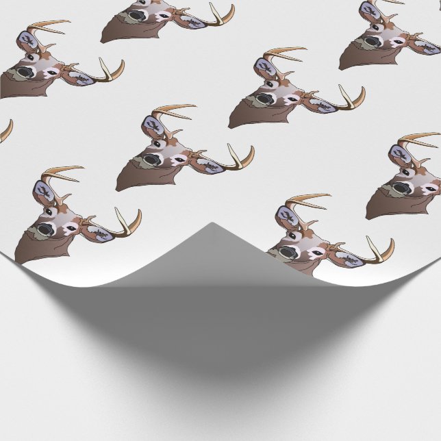 Deer Head Wrapping Paper (Corner)