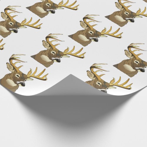 Deer Head Wrapping Paper