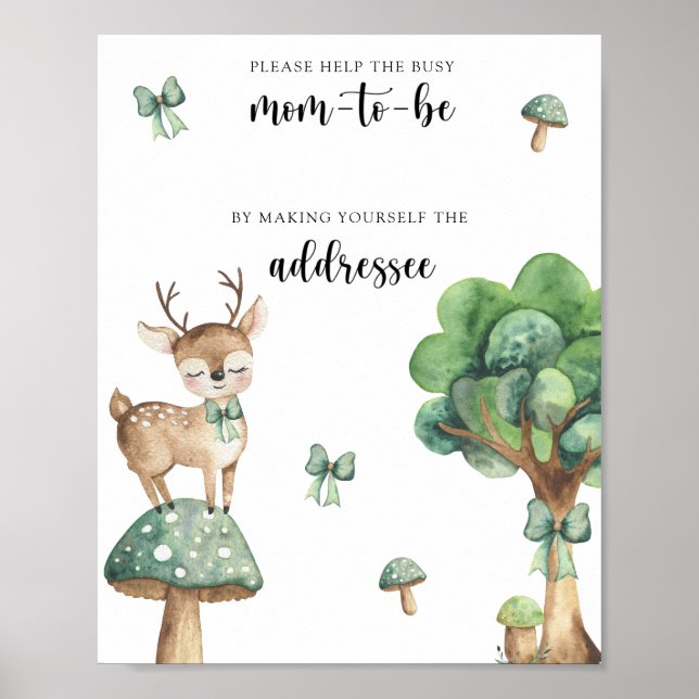 Deer - Help the Busy Mom-to-Be Poster (Front)