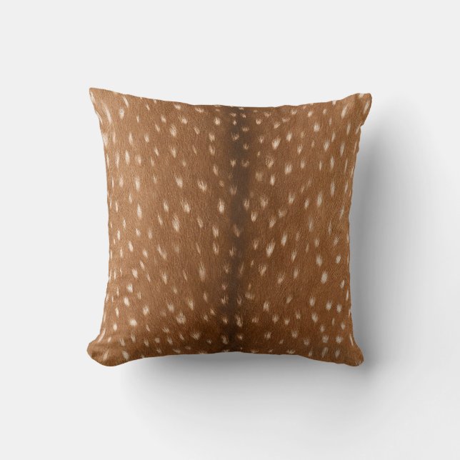 Deer Hide // Throw Pillow (Front)