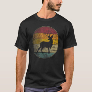 Deer Hiking Mountain Camping Vintage Retro 70s 80s T-Shirt