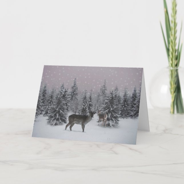 Deer Holiday Card (Front)