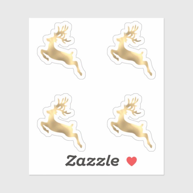 Deer Holidays Christmas Envelope Winter Antlers Sticker (Sheet)