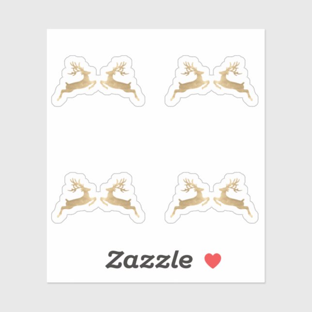 Deer Holidays Christmas Envelope Winter Sticker (Sheet)