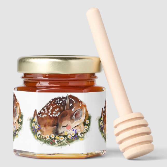 Deer Honey Jar Favors (Front)