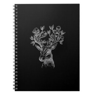 Deer Horn Mushroom Cottage  Goblincore Vintage Aes Notebook