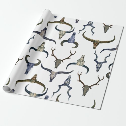Deer Horn Pattern Wrapping Paper