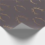 Deer Horns Brown Gold Chocolate Luxury VIP Wrapping Paper<br><div class="desc">Elevate Your Gift with Elegance: Deer Horns Brown Gold Chocolate Luxury VIP Wrapping Paper 🦌✨ Unveil the epitome of elegance with the "Deer Horns Brown Gold Chocolate Luxury VIP Wrapping Paper" from the design atelier of FlorenceK. This wrapping paper isn’t just about covering gifts; it’s about enveloping them in an...</div>