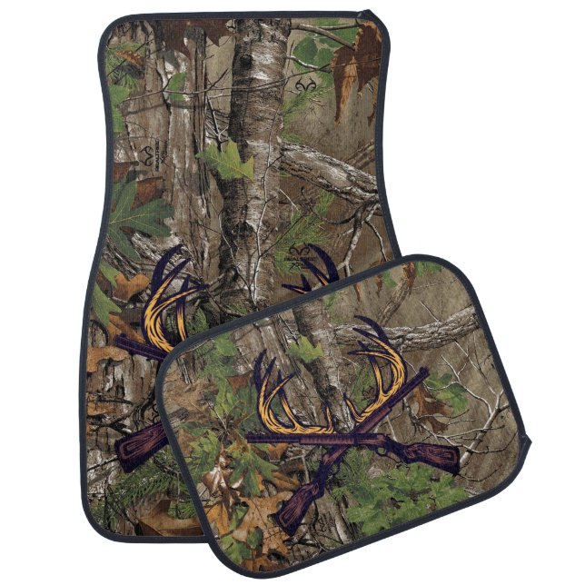 Deer Hunt Oak Tree Camouflage Truck Car Floor Mat (Set)