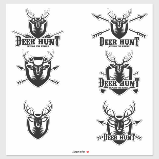 Deer Hunt Sticker (Sheet)
