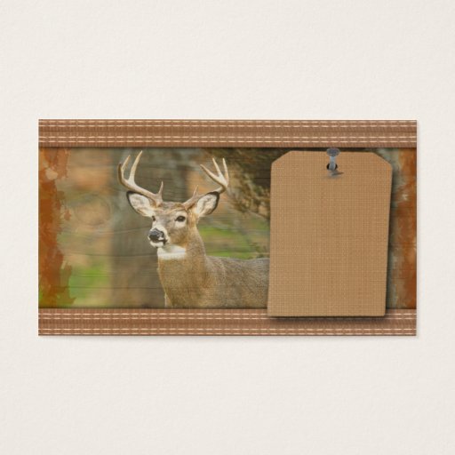 Customizable Deer Hunter Business Cards