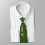 Deer Hunter Antlers Forest Green Neck Tie at Zazzle