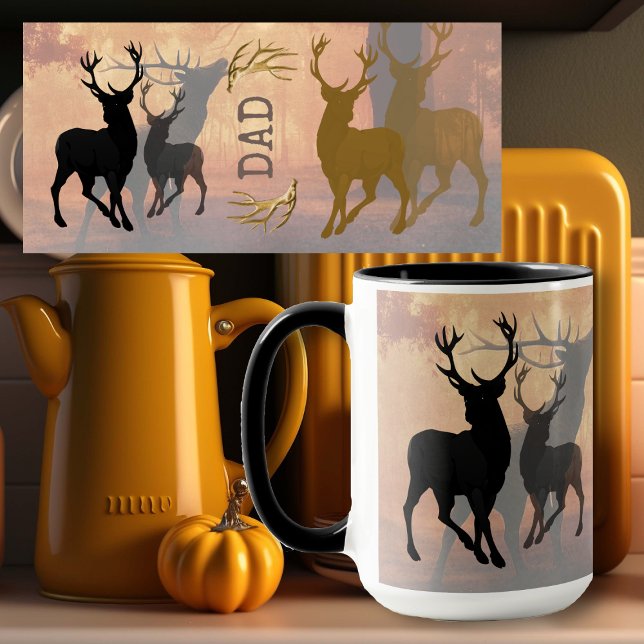Deer Hunter Antlers Gift For Him Mug (Creator Uploaded)