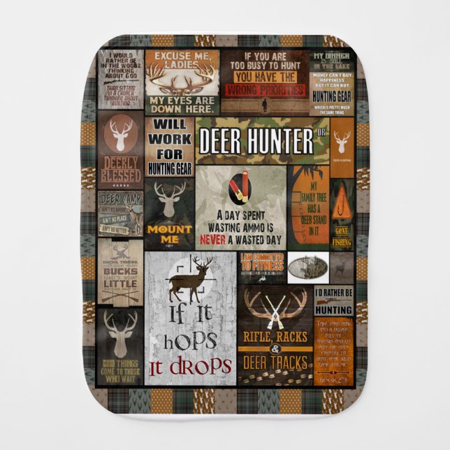 Deer Hunter Blanket Christmas Gift For Hunter, (Front)