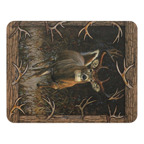 Deer Hunter Blanket Gift For Dad Funny Hunter Door Sign