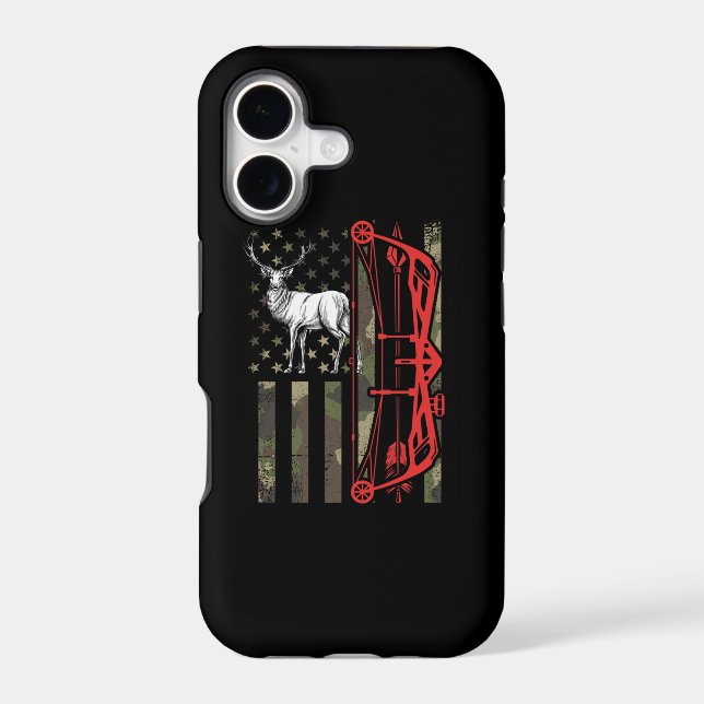 Deer hunter bow hunting iphone case (Back)