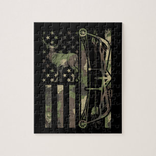 Deer hunter bow hunting jigsaw puzzle