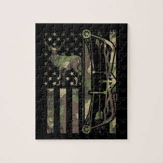 Deer hunter bow hunting jigsaw puzzle