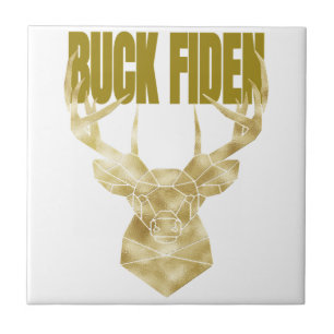 Deer Hunter Buck Fiden Political Anti-BIden Wall H Ceramic Tile