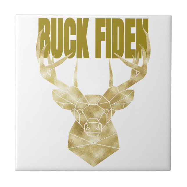 Deer Hunter Buck Fiden Political Anti-BIden Wall H Ceramic Tile (Front)