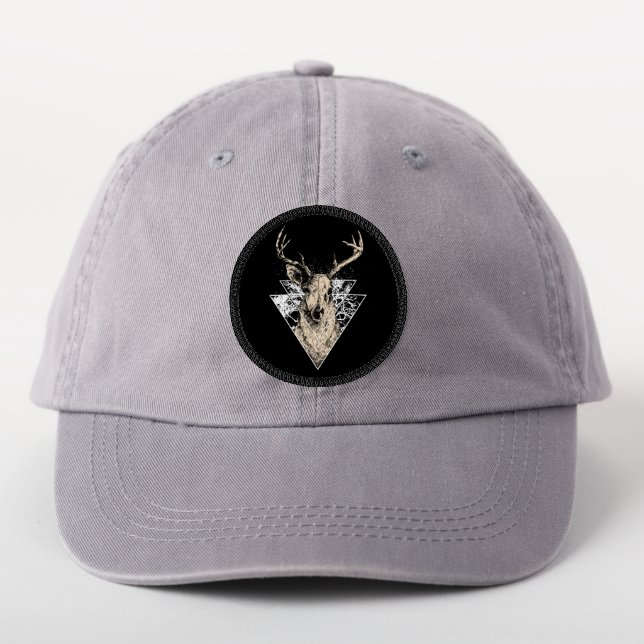 Deer Hunter Buck Skull Animal Patch (On Headwear)