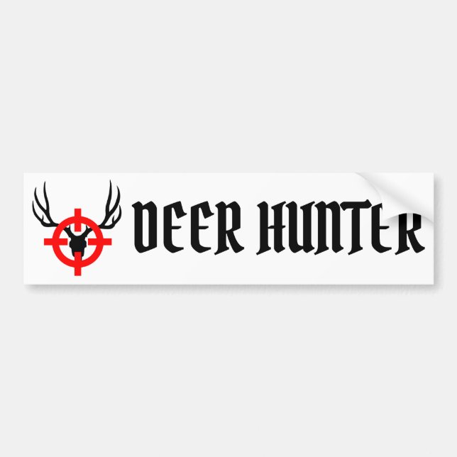 Deer Hunter - Bullseye Bumper Sticker (Front)