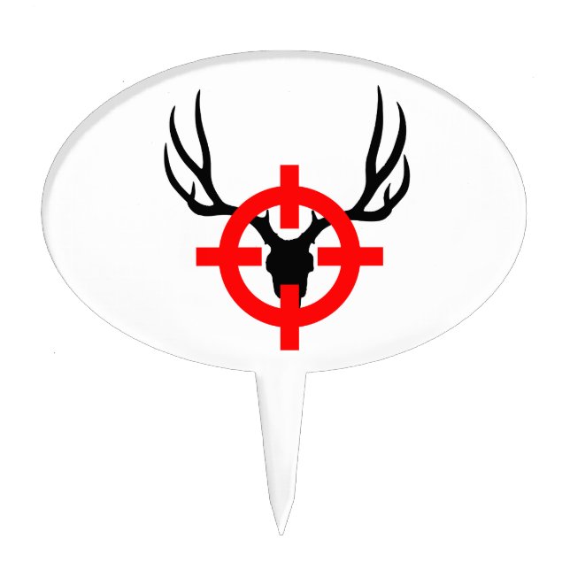 Deer Hunter - Bullseye Cake Topper (Front)