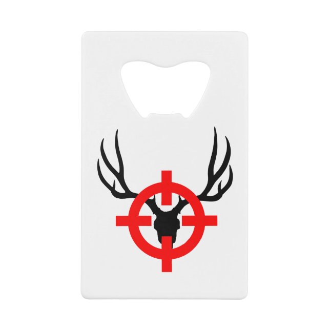 Deer Hunter - Bullseye Credit Card Bottle Opener (Front)