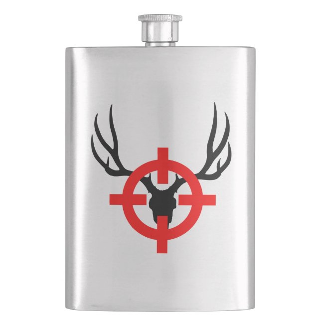 Deer Hunter - Bullseye Hip Flask (Front)