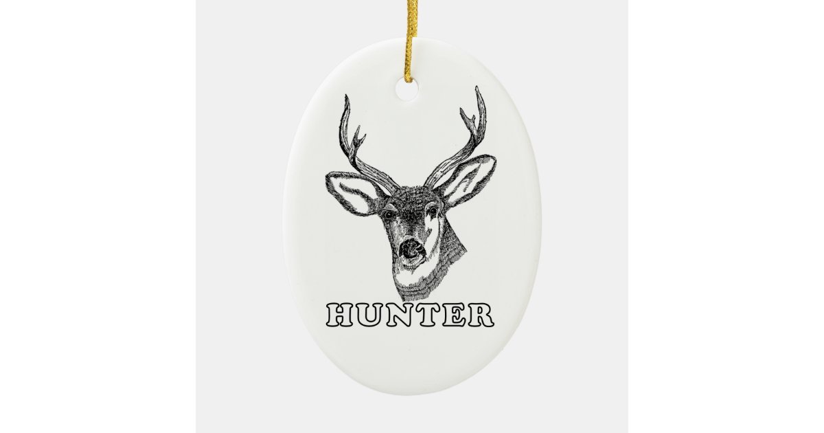 Deer Hunter Christmas Ornament