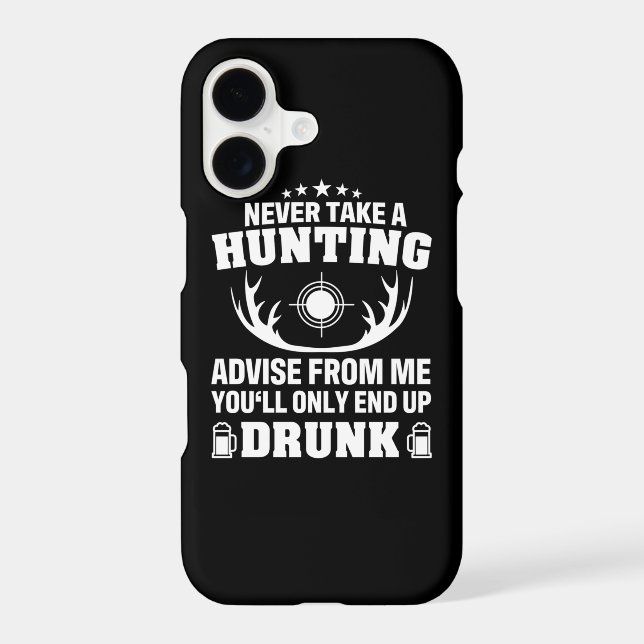 Deer Hunter Drinking Iphone Case (Back)