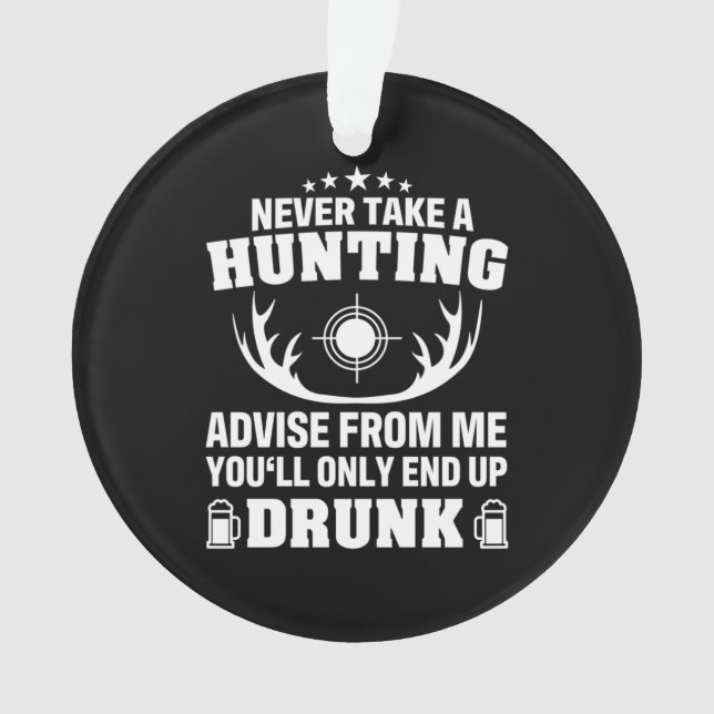 Deer Hunter Drinking Ornament (Front)