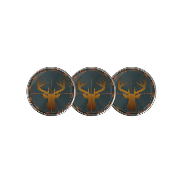Deer Hunter Golf Ball Marker (3 Up)