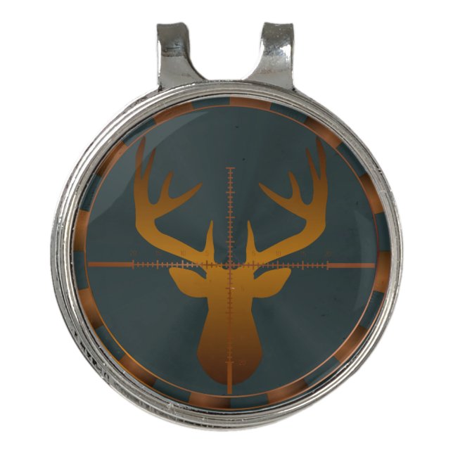 Deer Hunter Golf Hat Clip (Front)