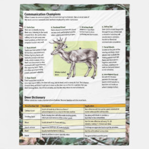 DEER HUNTER HELPER FLEECE BLANKET