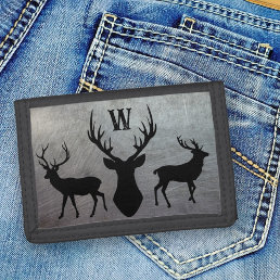 Deer Hunter Hunting Monogrammed Guys Wallet