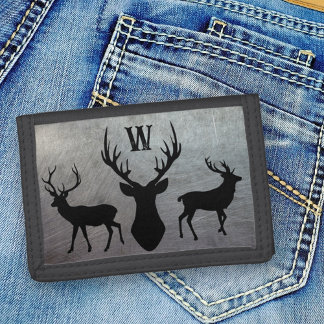 Deer Hunter Hunting Monogrammed Guys Wallet