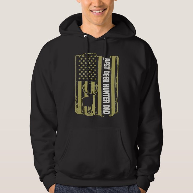 Deer Hunter Hunting Season Father Huntsman Dad  9 Hoodie (Front)
