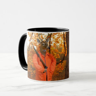 Deer Hunter In Woods Mug
