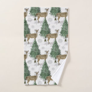 Deer Hunter / Whitetail Deer Pattern  Hand Towel