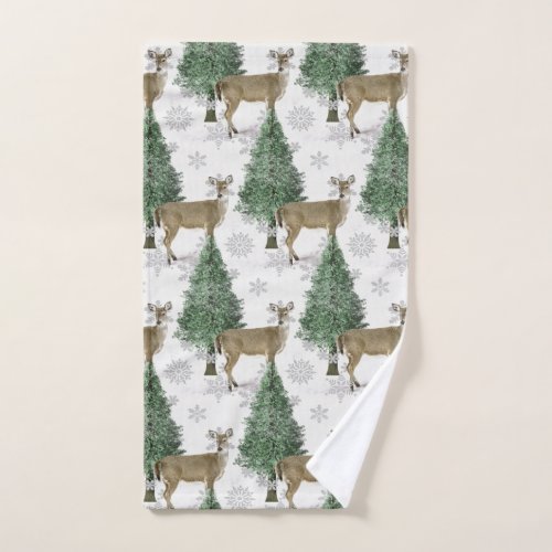 Deer Hunter  Whitetail Deer Pattern  Hand Towel