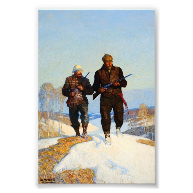 Deer Hunters by Newell Convers Wyeth Photo Print (Front)
