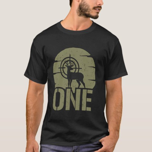 Deer Hunting 1st Birthday Boy Girl 1 Year Old Hunt T-Shirt