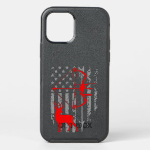 Deer Hunting American Flag Bow Hunting Patriotic H OtterBox Symmetry iPhone 12 Pro Case