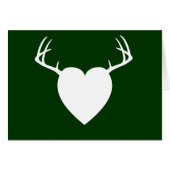 Deer Hunting Antlers heart (Front Horizontal)