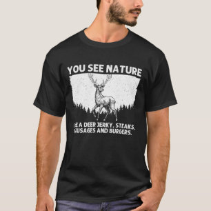 Deer Hunting Art for Men Women Wildlife Hunter Dee T-Shirt