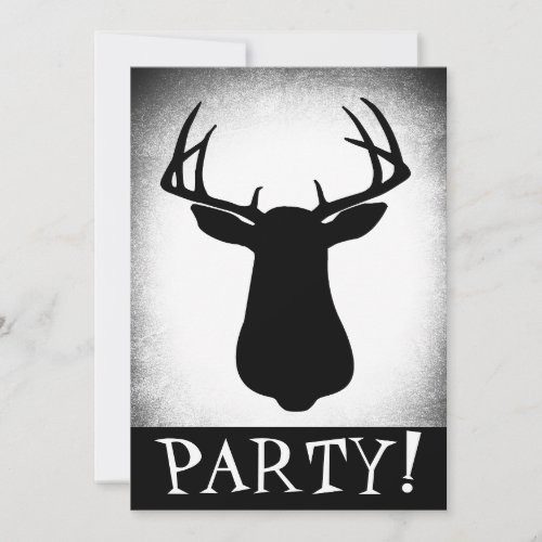 Deer Hunting Birthday Invitation