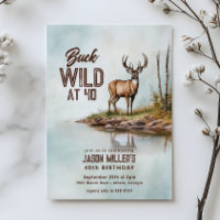 Deer Hunting Buck Wild 40th Birthday Party